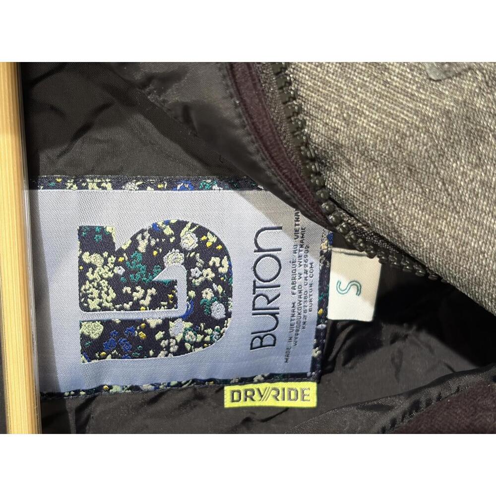 Burton DryRide Women's Small Gray Hooded Ski Snowboard Insulated Snow Coat - Picture 3 of 15